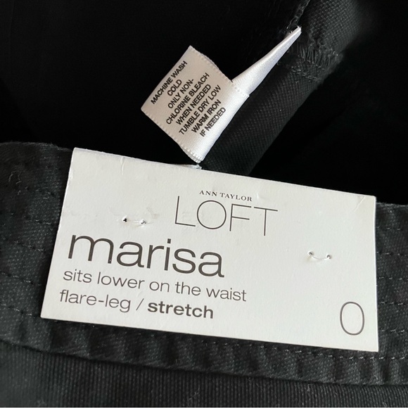 NWT LOFT Marisa Black pants - Picture 7 of 9